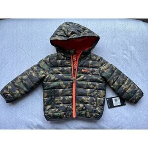 Boys Nike Full Zip Puffer Jacket Size 18 Months